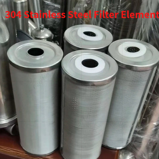 304 Stainless Steel Filter Element Water Filter Stainless Steel Housing 5um Cartridge Can Be Cleaned Reused Cor rosion Resistant