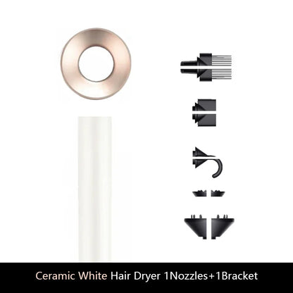 Professional Ionic Hair Dryer with Anion Technology, Hot/Cold Air, Lightweight 5 in 1 Styling Tool for Easy Blowouts