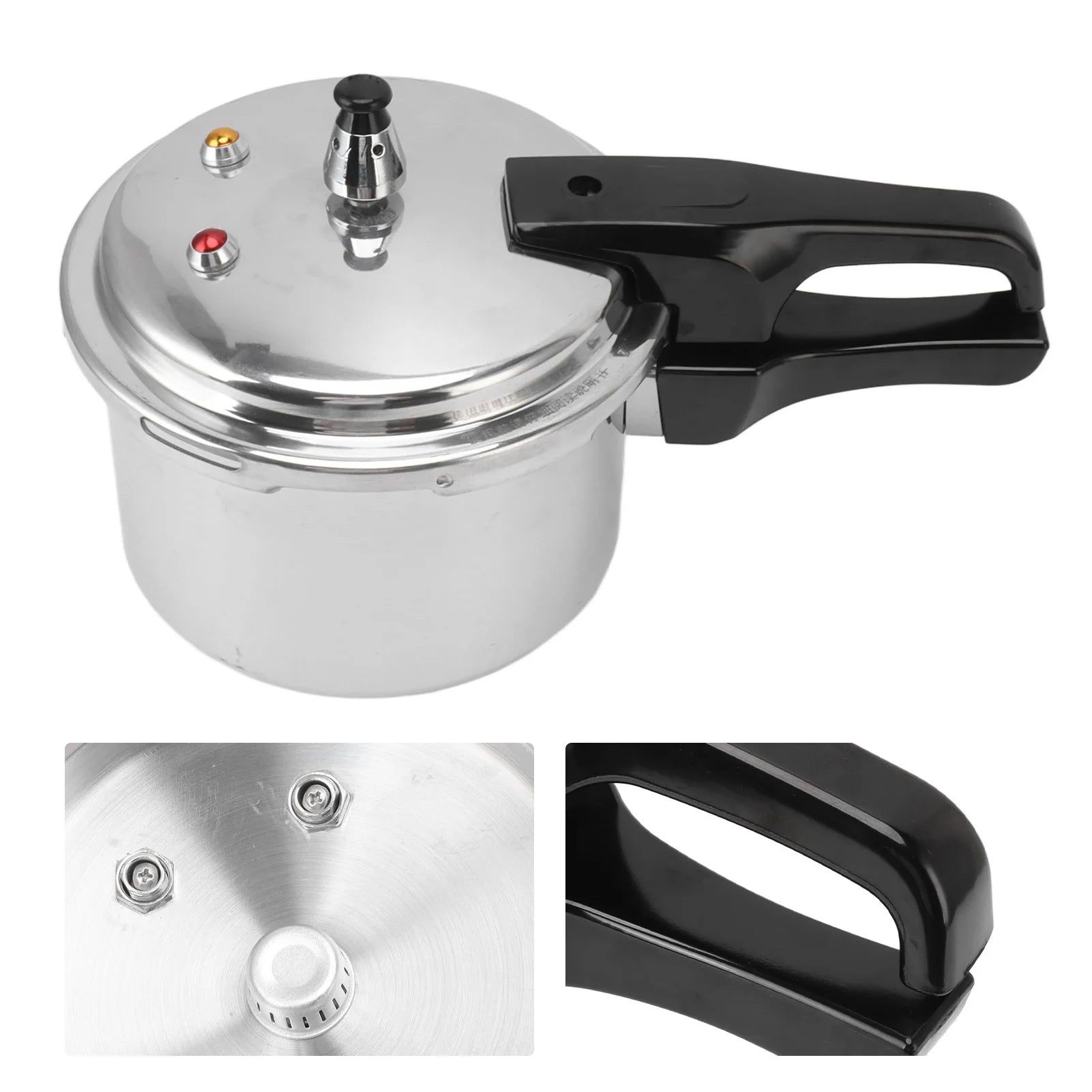 Aluminium Alloy Mini Pressure Cooker 3 Liter Aluminium Alloy Pressure Cooker 18cm Bottom 3L Mini Pressure Cooker for Gas Stove.