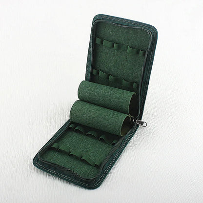 48 /24/10 Slots Fountain Pen Case, Canvas Pen Holder Display Pouch Bag Storage Large Capacity Waterproof.