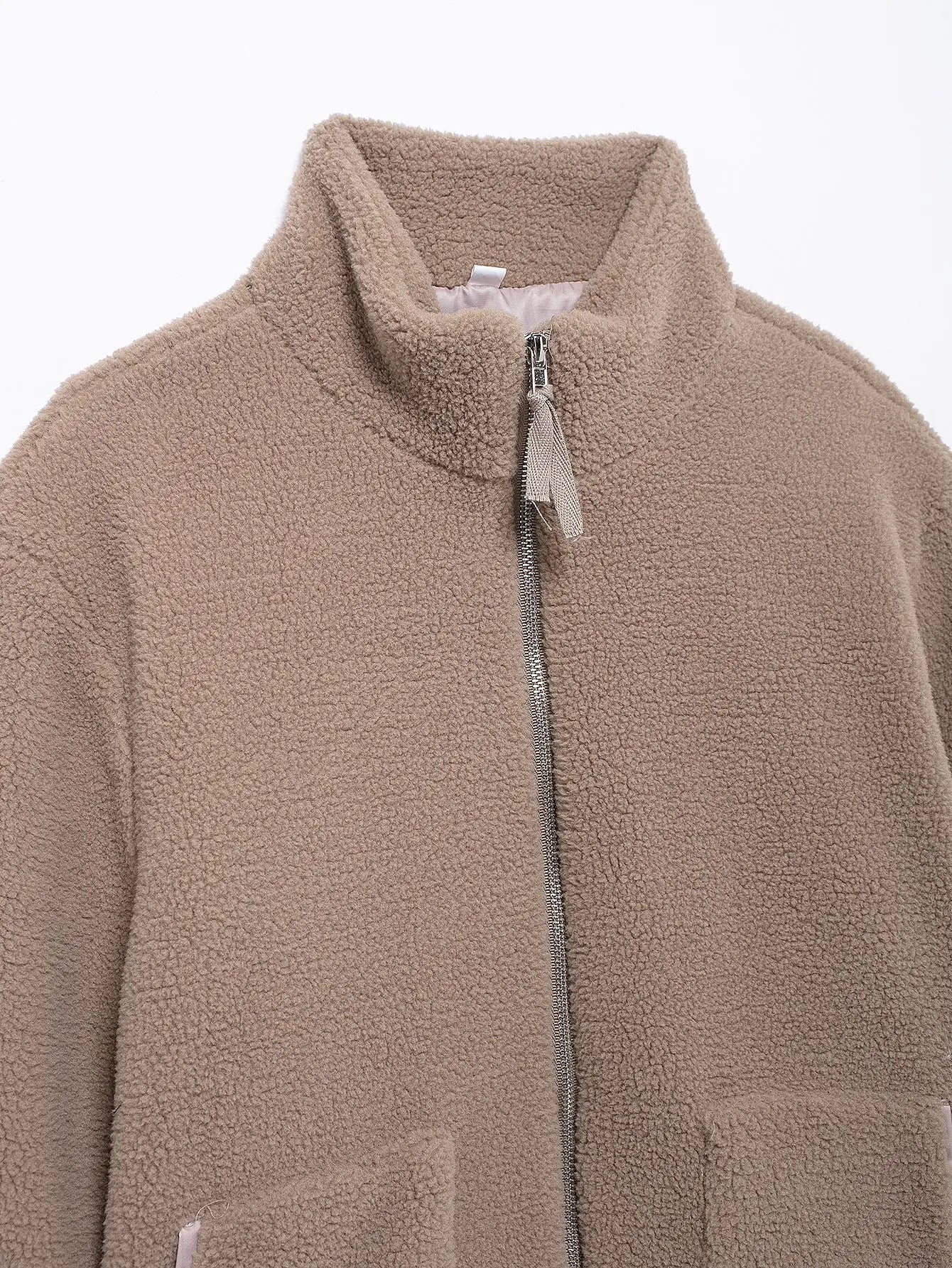 Winter Fleece frauen Mantel Zipper Stehkragen Lose Verdickt Mantel frauen Herbst Warme Neue Casual Trendy frauen Mantel