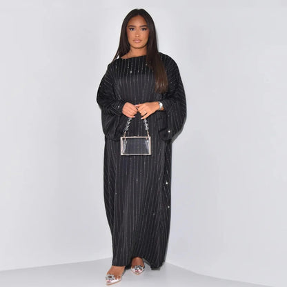 2024 Luxus Dubai Abaya Kleid für Muslimische Frauen Ramadan Eid Saudi-Arabien Party Jalabiya Kleidung Islamische Türkei Modest Lange Robe.