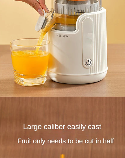 Rechargeable Electric Citrus Juicer Orange Juice Machine Extra Large Caliber Residue Separation.