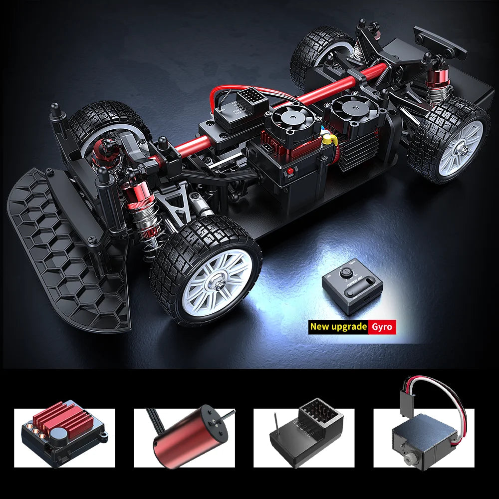 1/14 MJX 14303 Rc Drift Car 2.4G High Speed Drift Rally Truck Hyper Go Brushless 4WD Off-Road RC Cars for Adults for Kids Toys.