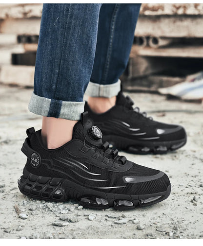 Men's Military Tactical Boots Army Boots Men Side Zipper Military Boots Men Anti-Slip Ankle Boots Work Safety Shoes Hiking Shoe.