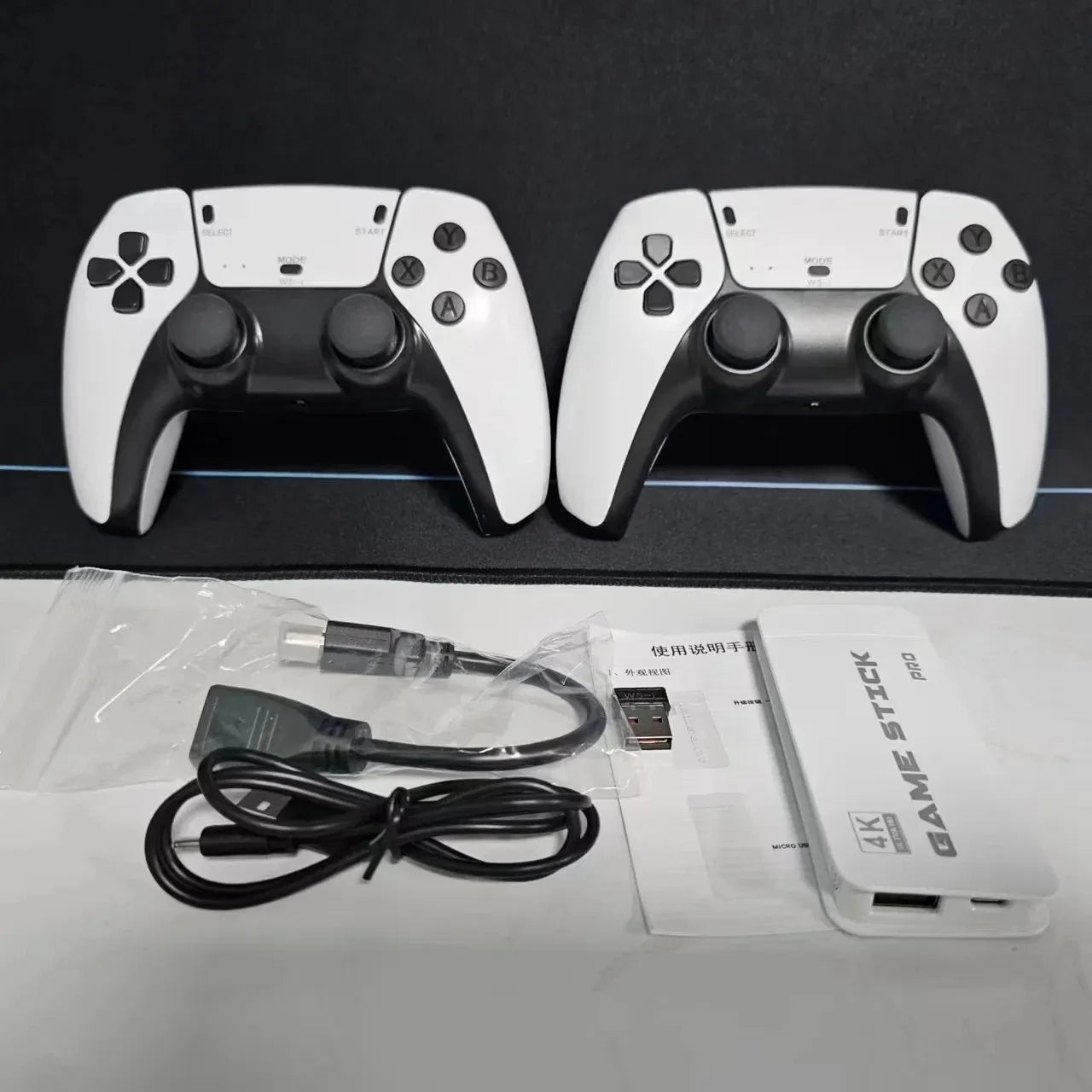 128G Game Stick M15 4K Video TV Game Console Wireless Gamepads Video Game 64G 40000+/50000+ Classic Arcade Games HD Two-player.