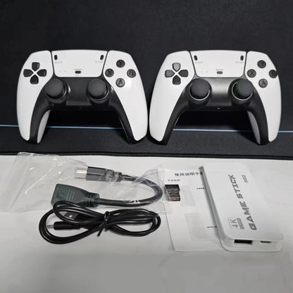 128G Game Stick M15 4K Video TV Game Console Wireless Gamepads Video Game 64G 40000+/50000+ Classic Arcade Games HD Two-player.