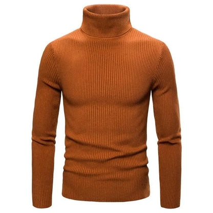 Turtleneck Pullovers Sweaters Men 2020 Autumn Winter Solid Color Long Sleeve Knitting Sweater Thickening Men's Bottoming Shirt.