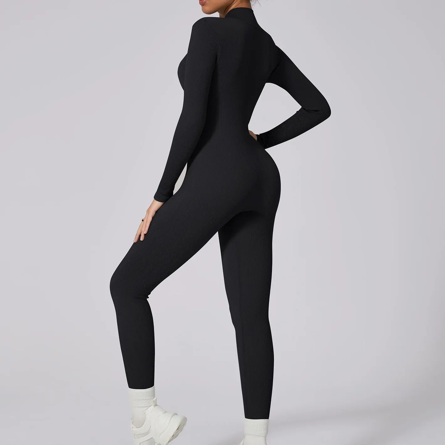 Women's Sporty Dry Fast Jumpsuit Yoga Suit Tight Dance Fitness One-Piece Clothing Set Comfortable Breathable Gymwear.
