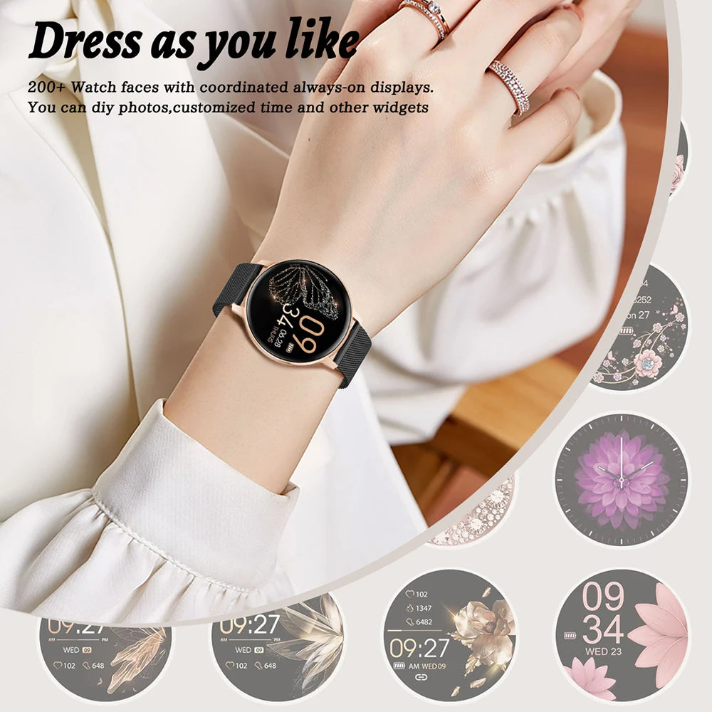 LIGE Bluetooth Call Smart Watch Women Custom Dial Steel Watches Men Sports Fitness Tracker Heart Rate Smartwatch For Android IOS.