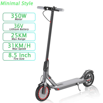 JUICEASE 350W Electric Scooter 350W Motor 36V 25KM Long Range 8.5Inch 31KM/H with Seat Storage Box Smart App Foldable Escooter.