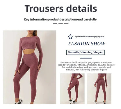 Seamless Dot Dot Yoga Suit High Waist Outdoor Sports Vest Running Quick Dry Top Fitness Yoga Pants Set Exercise Workout Clothes.