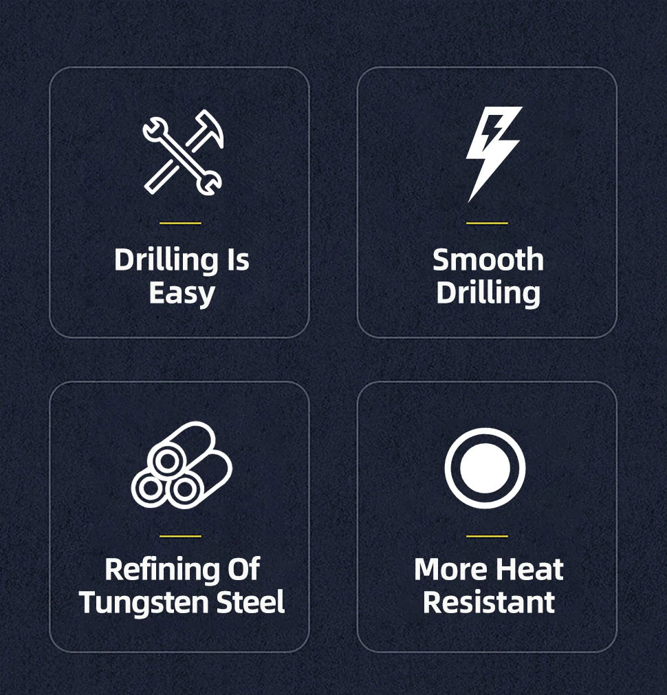 TOOLEYE Hartmetallbohrer Hartmetallbohrer Wolframstahl Spiralbohrer für Metallbearbeitung CNC-Drehmaschine Bohrwerkzeuge 1,0–20,0 mm