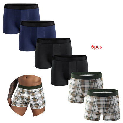 6 stücke Pack 2024 Männer Höschen Baumwolle Unterwäsche Männlich Marke Boxer Und Unterhose Für Homme Luxus Set Shorts Box Slip kit