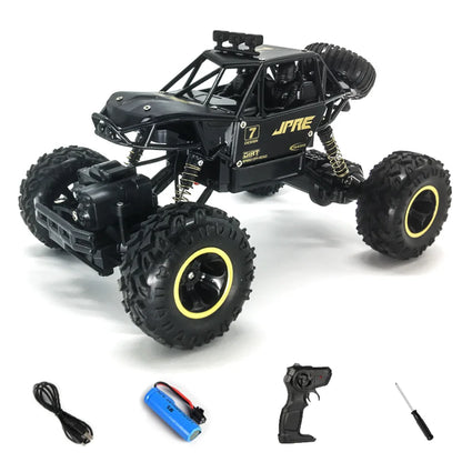 Off-Road vehicle 4WD Drive 2.4GHz Remote Control 45-degree Climbing Car Toy for Sandy Rocky Terrain Gifts for Boys Age 6-12.