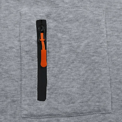 Men's Loose Fit Heavyweight American-Style Casual Sportswear Jacket fleece Lined Hooded Sweatshirt for Winter