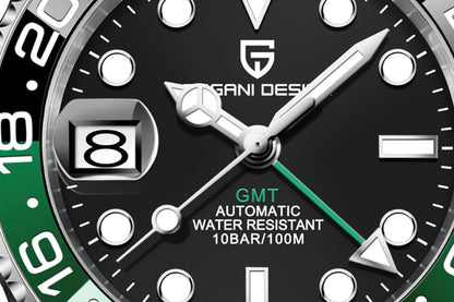 PAGANI DESIGN 40MM Ceramic GMT Automatic Watch Men's Mechanical Watch Sapphire Glass 100m Waterproof Men's Mechanical Watch.