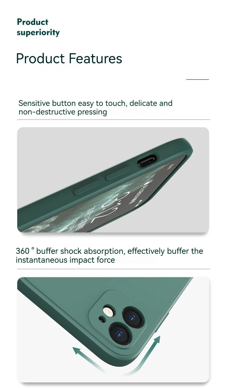 Liquid Silicone Case For iphone 17 Pro Max For iphone 17 17 Pro 17 Pro Max Cover TPU Shockproof Protective Cover iphone 17 Air.