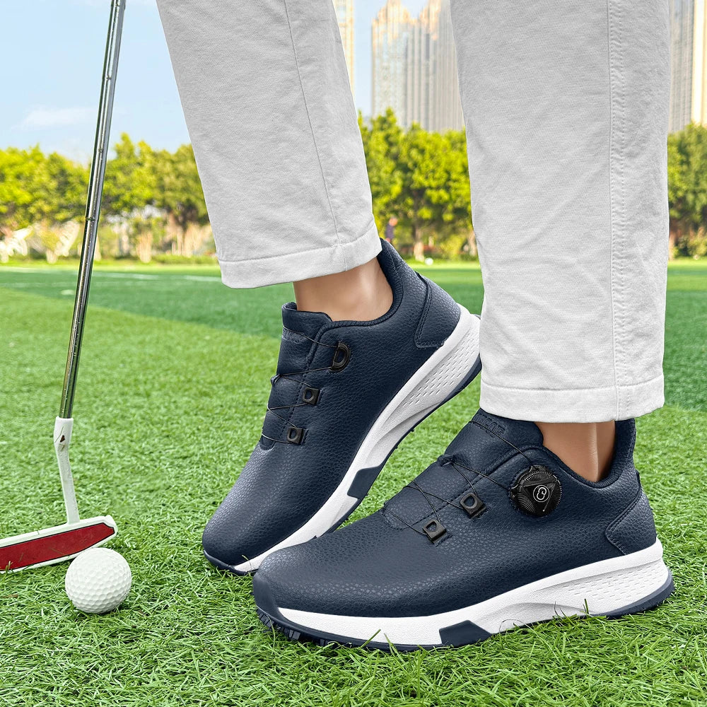 2025 New Men's and Women's Golf Shoes Outdoor Professional Training Golf Nailless Anti Slip Leisure Walking Shoes.
