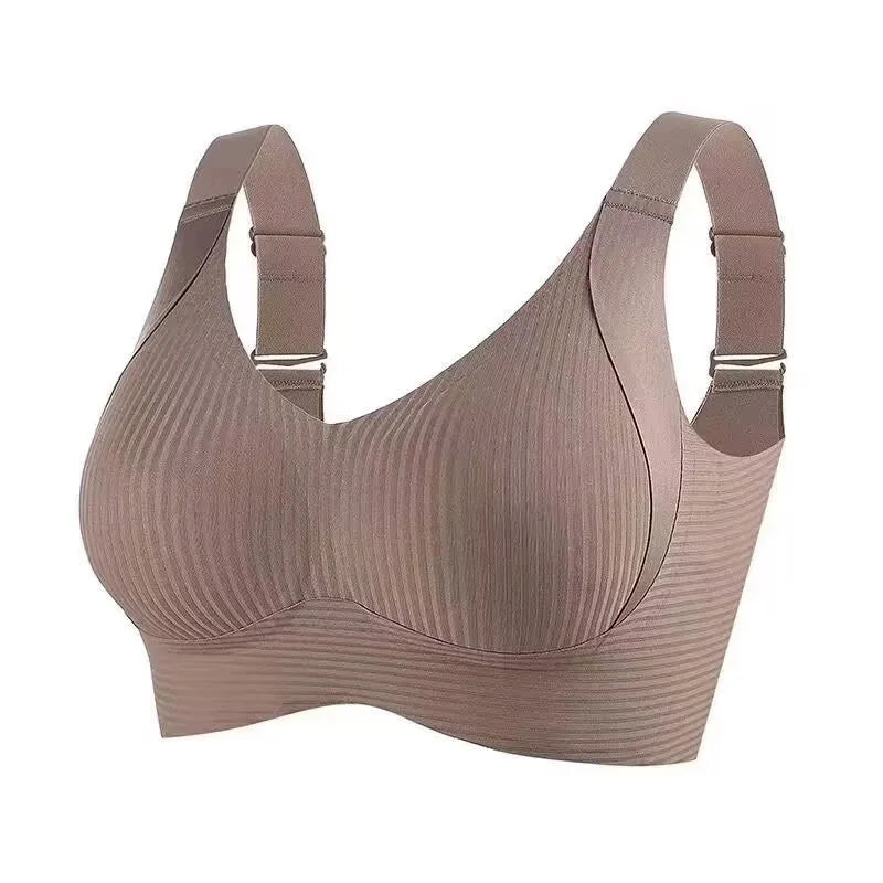 Non-trace body underwear women's bra anti-sag large size adjustment breast women big breasts small.