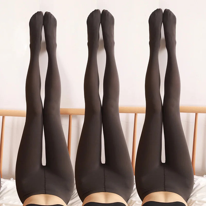 DOIAESKV New Women Pantyhose Plus Size 120D Warm Autumn Winter Tight High Waist Female Stretchy Slim Skinny Velvet Stocking