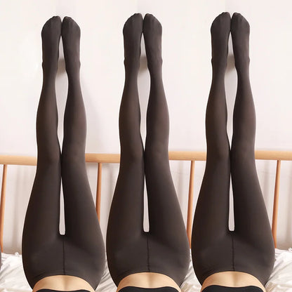 DOIAESKV New Women Pantyhose Plus Size 120D Warm Autumn Winter Tight High Waist Female Stretchy Slim Skinny Velvet Stocking