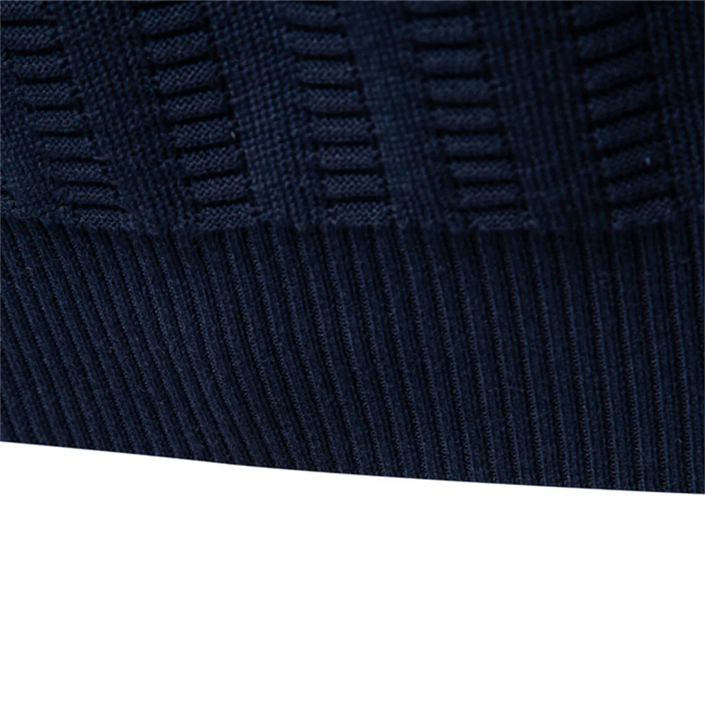 AIOPESON Luxury Striped Pullover Men Old Money Style Cotton Knitwear Thick Warm Crew Neck Winter Social Sweater Male.