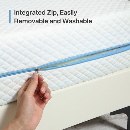 Tribesigns-Matratze, Kalschaummatratze, 120 x 200 cm, mittelfeste 7-Zonen-H3-Matratze mit atmungsaktivem, waschbarem Bezug, 20 cm hoch,