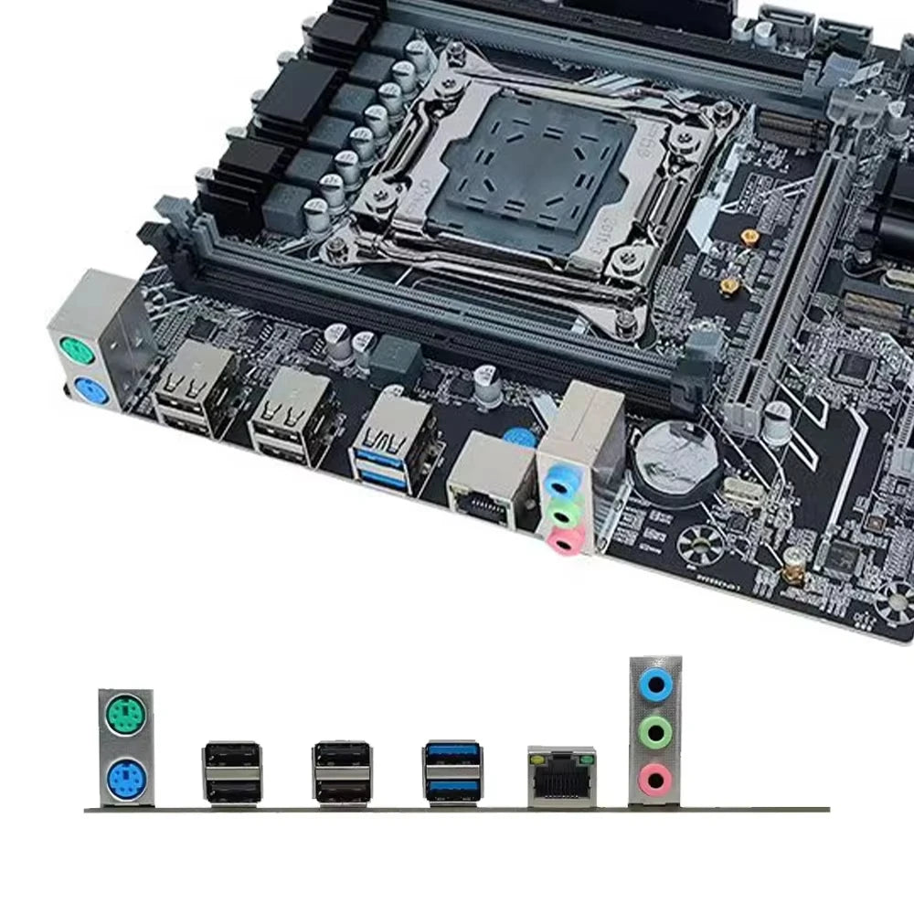 SOYO X99 Gaming Motherboard Set with Intel Xeon E5 2680 V4 CPU& DDR4 8Gx2 2133MHz Dual Channel ECC RAM M.2 NVME for Desktop PC.