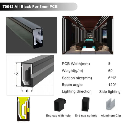 IP67 Waterproof Led Neon Silicone Flexible Cover Tube Suitable For WS2812B WS2811 5050 RGB 5mm 8mm 10mm 12mm PCB Light Strip