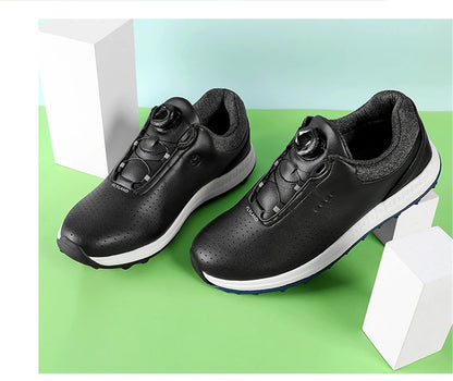 Breathable Luxury Golf Shoes Men Comfortable Outdoor Spikeless Golf Sport Training Sneakers Non-Slip Waterproof Walking Footwear