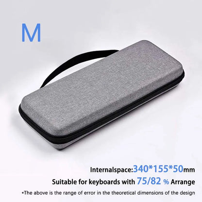 Dustproof Water-Resistant Mechanical Keyboard Case Storage Bag - EVA Hard Shell Fits 61/68/75%/TKL/98%/Full-Size Keyboards.