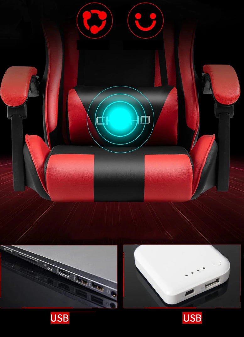 2025 Neuer Computerstuhl, grüner Gaming-Stuhl, PU-Leder, Bürodrehstuhl, Aufzug, Schlafzimmermöbel, Mode, Sillas, Gamer-Stuhl