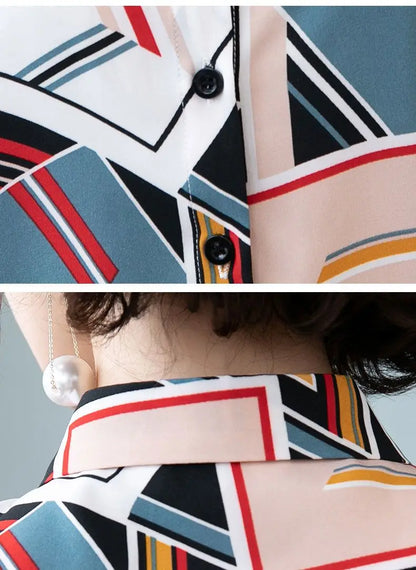 Printed Shirt for Women Long Sleeves Fashionable and Stylish Top.