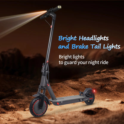 ATSANT TS07 Electric Scooter 600W 36V 10.5ah 31KM/H 35KM Long Range 8.5Inch Tyres with Shock Absorption Turn Signal Escooter.