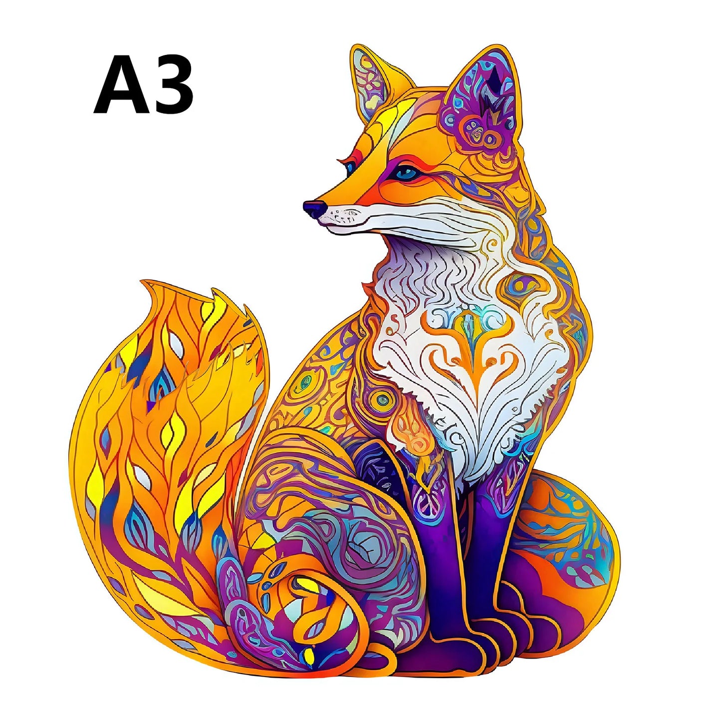 Unique Elephant Wooden Puzzle, Adult Stress Relief Toys, Irregular Animal Shapes, Holiday Birthday Gift.