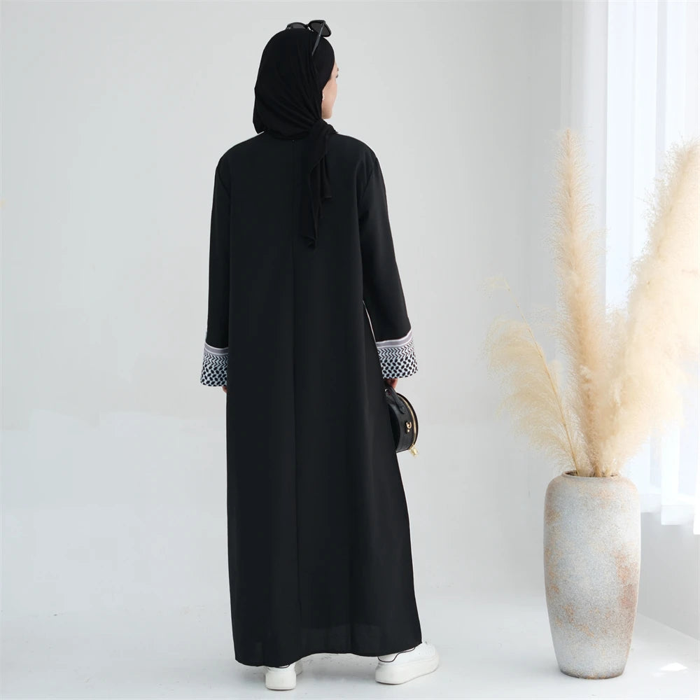 Ramadan Eid Plain Modest Abaya Dubai Muslim Islam Kaftan Dress Abayas For Women Kebaya Caftan Marocain Vestidos Robe Musulmane.