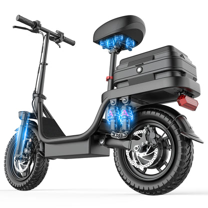 TOOFLY GQ8 Adult Electric Scooter 250W 48V15AH Foldable Electric Scooter  Inch Vacuum Tires City Commuter Electric Scooter.