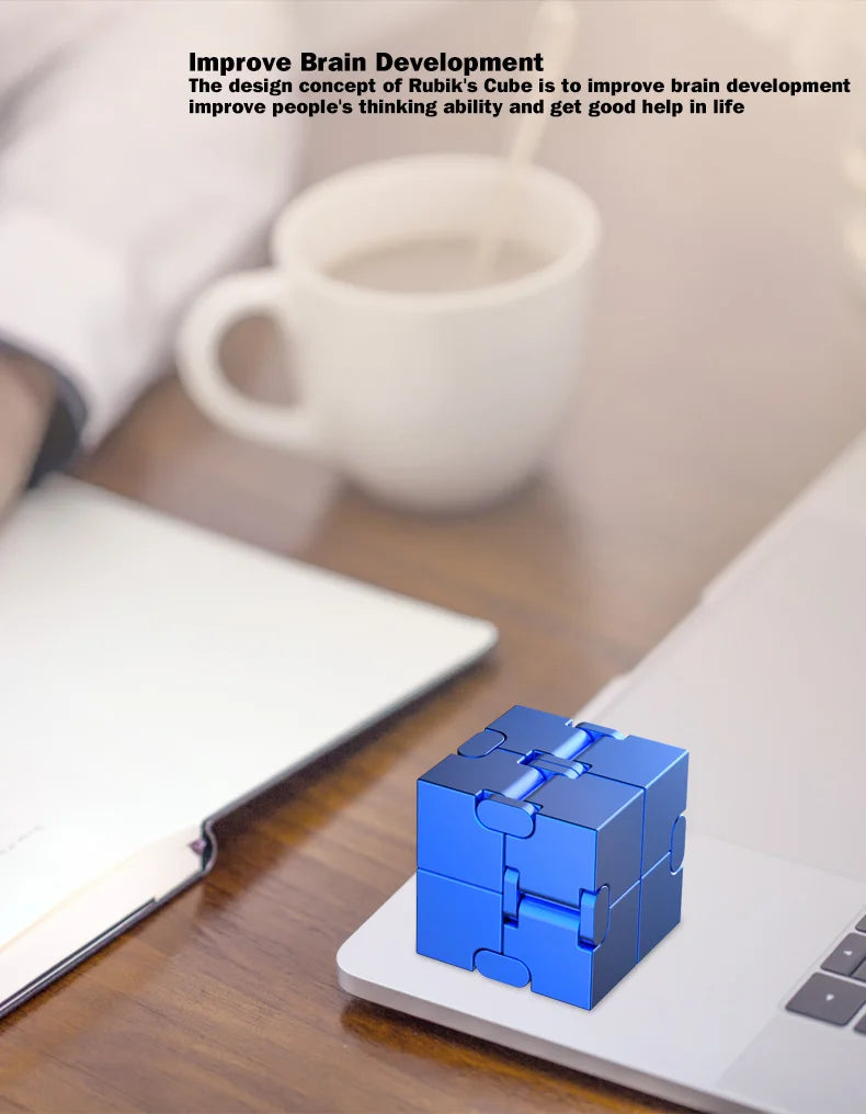 Magic Cube Stress Relief Toy Infinity Cube Portable Educational Toys Decompress Relax Toys for Children Adults Christmas Gift.