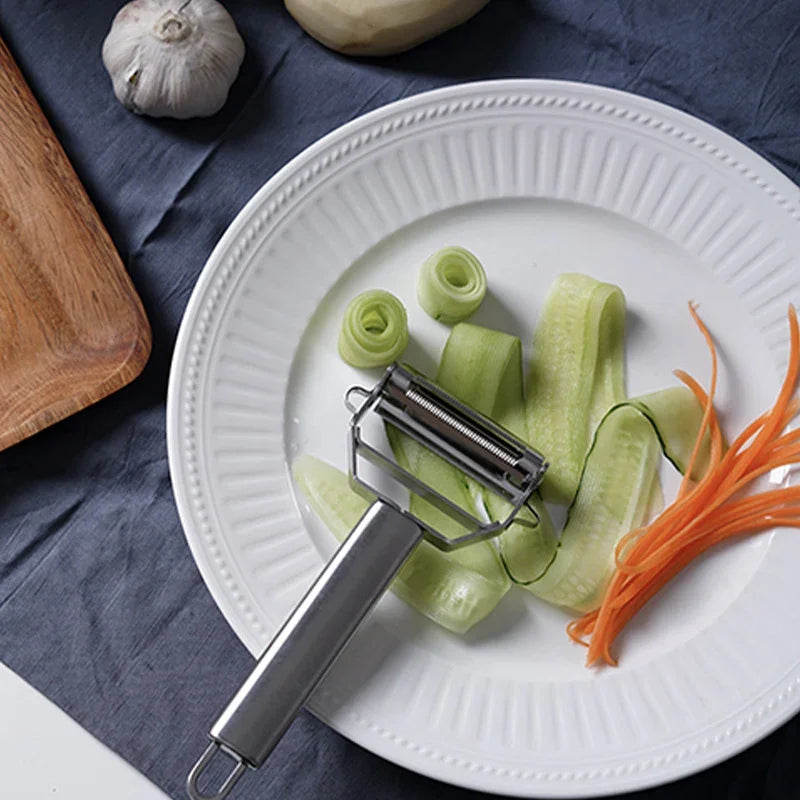 Multifunctional Stainless Steel  Kitchen Peeler Fruit Vegetable Potato Carrot Cucumber Grater Julienne Durable Vegetable Slicer.