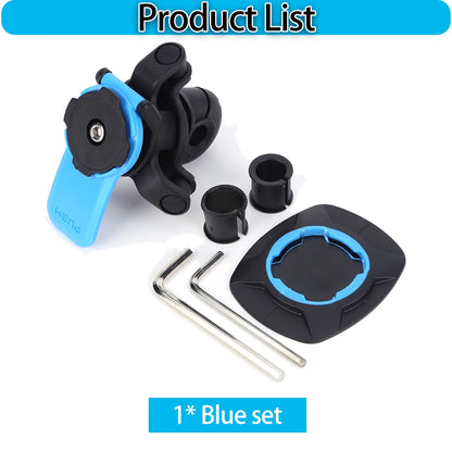 Universal Motorcycle Bike Phone Holder Stand Bicycle Phone Bike Holder 360° Rotatable Support Security Bracket Quick Release
