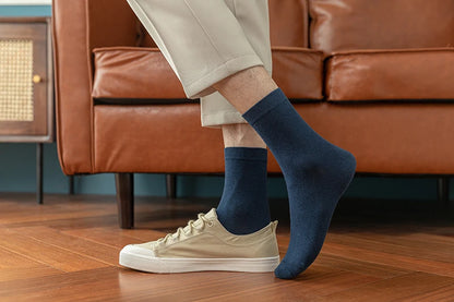 10 Pairs New Men's Cotton Socks New styles Black Business Men Socks Soft Breathable Autumn Spring for Male White.