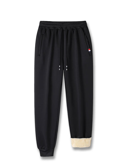 Autumn Winter Thicken Fleece Sweatpants Men Women Loose Casual Trousers Drawstring Warm Outdoor Sports Pants Jogging Pants.