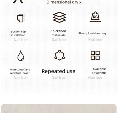 Versteckter Aufbewahrungsregal mit Saugnapf, Aufbewahrungskorb für Badezimmer und Toilette, lochfreie Wandaufbewahrung für Toilettenspüle