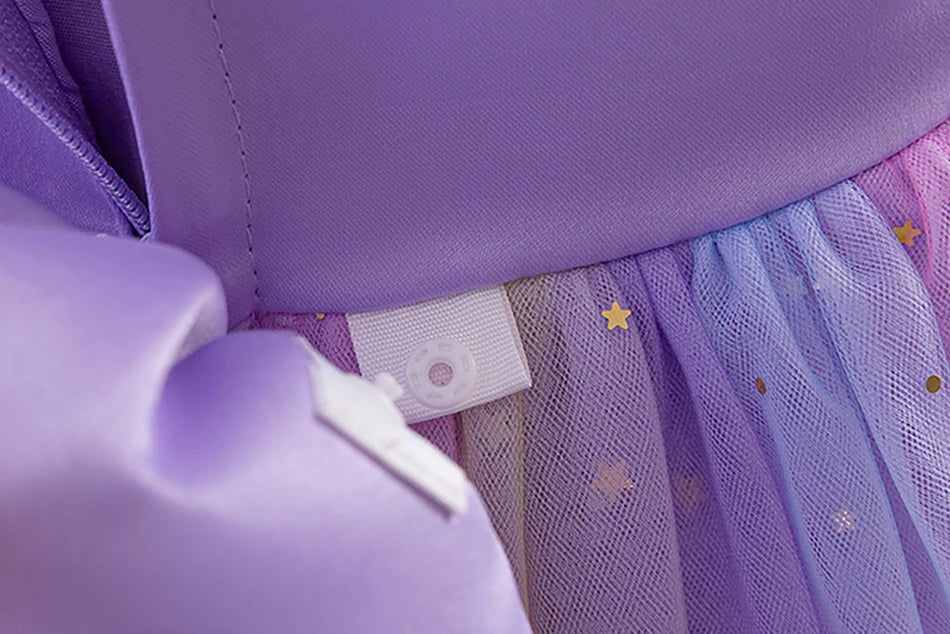 Elegantes, ärmelloses Tüll-Ballkleid für Kinder, Bühnenaufführungen, Hochzeiten, Weihnachten, Mädchenkleider, Mädchen-Prinzessin-Partykleider.