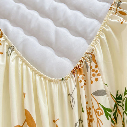 Quilted Mattress Cover For Kids Single/Double Size Rabbit Printing cubre colchón 200X220cm Anti-Mite 매트리스커버 Queen/King Size 매트리스.