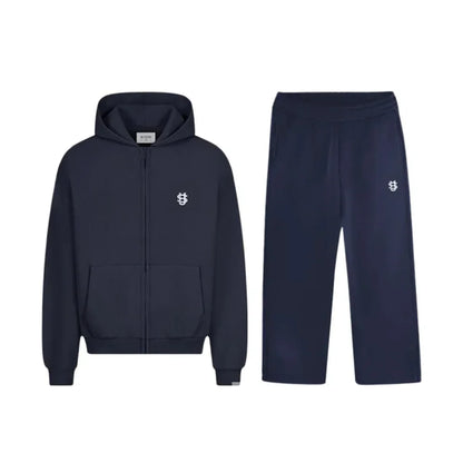 Gothic Retro Graphic Loose Sports Zipper Hoodie Suit Men's and Women's Y2K New Harajuku Hip-Hop Casual Joker Pants Street Wear.