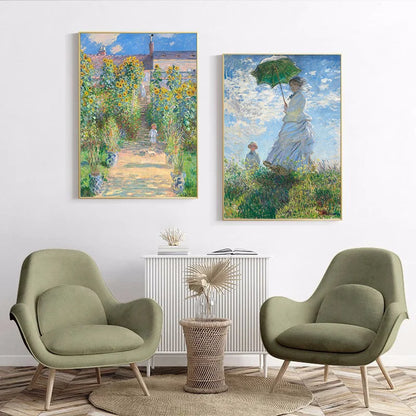 Claude Monet Classic Art Collection Paintings Canvas Poster and Prints Wall Art Pictures for Hall Living Room Home Decor Mural.