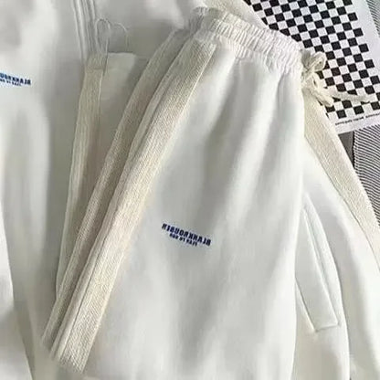 Autumn Sweatshirt Suit High-End Feel Trendy Casual Sports Men's Wear Full Set Matching Trendy Male Outfit.