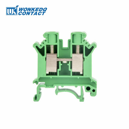 10 Stück UK 10N DIN-Schienenklemmenblock mit Schraubenzug, 10 mm Kabelstecker, mehrfarbig, Universaldraht, elektrischer Steckverbinder UK10N